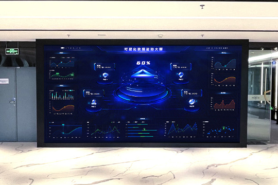 bwin必赢P1.25小间距LED屏助力安盾网打造高科技展厅