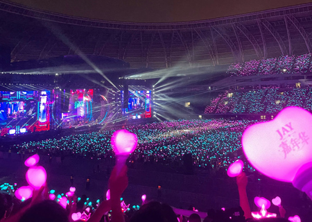 bwin必赢场控荧光棒应援棒“引爆”周杰伦天津演唱会（第二场）